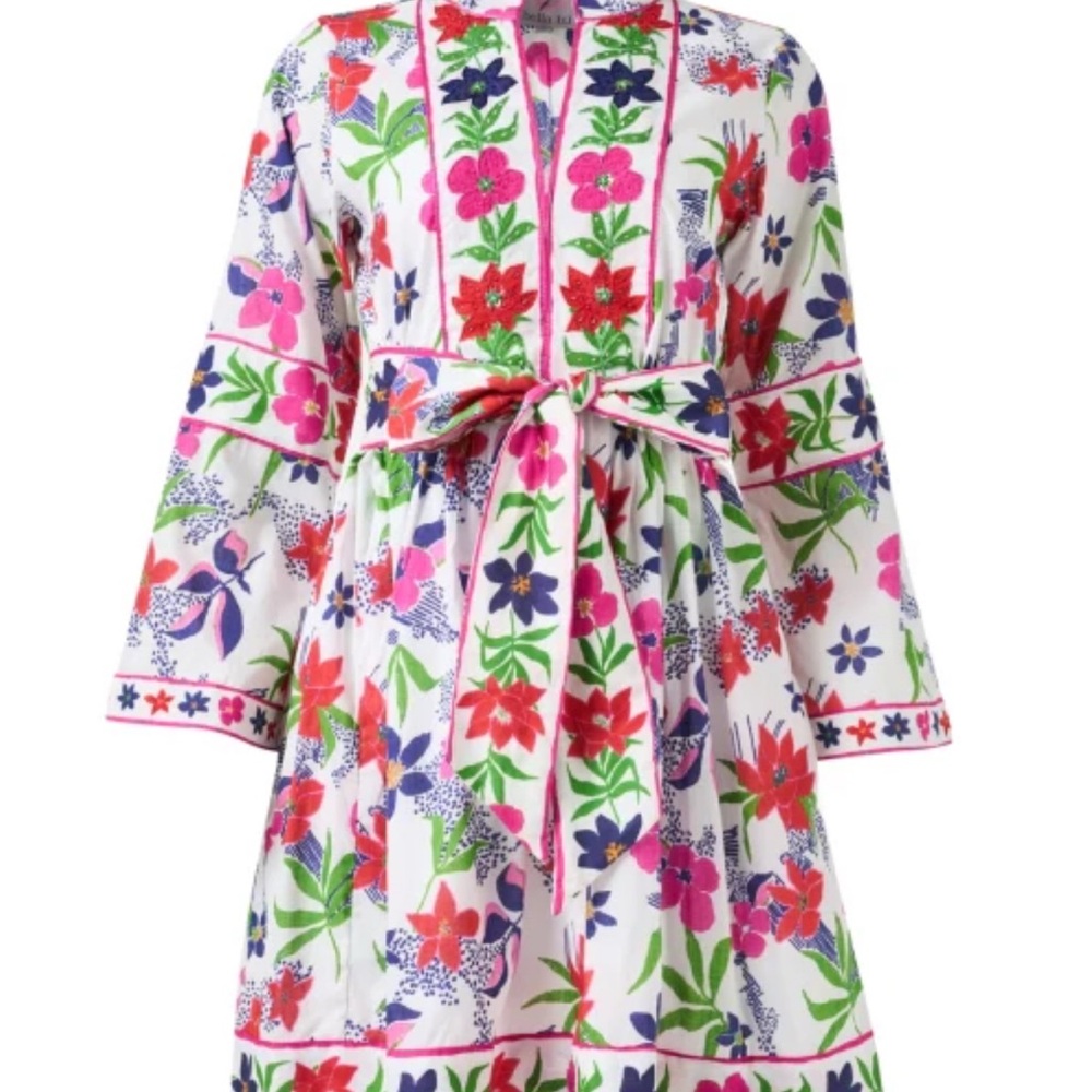 Bella Tu Cotton Floral Dress, Size L